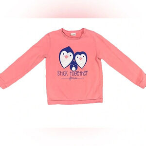 Giordano Junior Pink Penguin Pullover Girls size 10